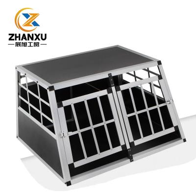 China Breathable Aluminum Kennel Dog Car Cage for sale