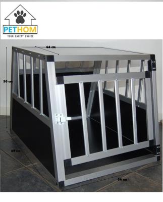 China Lightweight Breathable Aluminum Transport Dog Cage ZX546B Single Door for sale