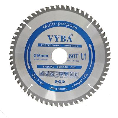 China One Blade For Various Material Cutting 165mm Multi Purpose 40T Cut Wood Circular Saw Blade for sale