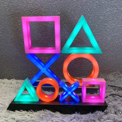 China Garden 2021 High Quality Acrylic Neon Light Sign Lighting Atmosphere Game Icon Light Mood Flash Lamp Decoration for sale