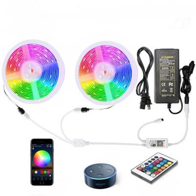 China 2021 Hot Sale 5m Led Strip Light Remote Control Flexible Color Changing 5050 RGB 150 LED Strip Light for sale