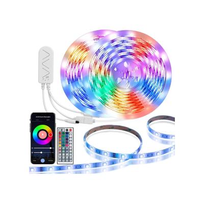 China 2021 Remote Control Hot Selling Controller And WiFi Remote Multicolor Smart Music String Light Led Strip Light for sale