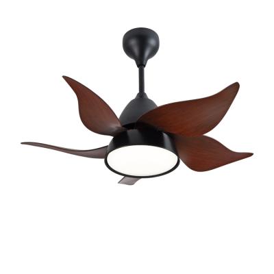 China Modern High Quality Wooden 36inch 5 Blade Led Fan Lamp Modern Decorative Ceiling Fan With Lamp for sale