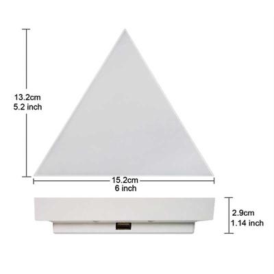 China Modern App RGB Color Remote Touch Control Dimming Triangle Splicing Modular Smart Panels Led Night Light For Party Home for sale