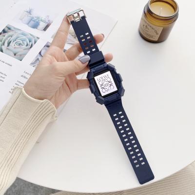 China Wholesale Price Sports Watch Belt Watchband Silicone Lightweight TPU Watchband For Apple iWatch 6 SE 38MM 40MM 42MM 44MM for sale