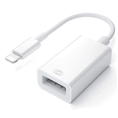 China Pro 2021 New IUSB Style USB OTG Camera Converter Adapter Cable To Power On Adapter For iPhone Usb Adapters for sale