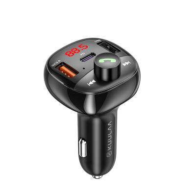 China Universal Battery Voltage Detection KUULAA Support U Disk/Tf Card Usb Type-c Dual 50W Fast Charging Car Charger For Cars/Phones for sale