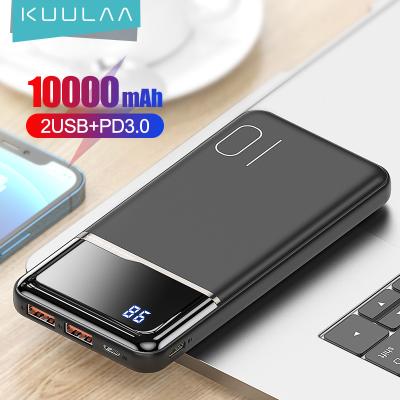 China 2020 New Arrival PD and QC 3.0 New Arrival Fast Charging LED mAh Fast Charging Power Banks Small 10000 Power Bank Fast Charging Portable Power Bank With Micro Type C Ports for sale