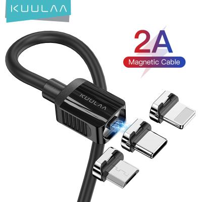 China Design KUULAA Strong Magnet USB / Magnetic Fast Charging Micro Type C / 2 Pin Magnetic Charging Cable for sale