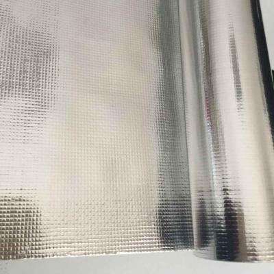 China Contemporary Perforated Aluminum Radiant Barrier Reinforced Alu Foil Faced Woven Fabric Alu Foil Insulation for sale