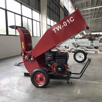 China Mobile Farms Gasoline Mini Chipper Shredder Wood Shredder Machine For Sale for sale