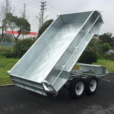 China Truck Trailer DOT Approved Hydraulic Tipper Farm Folding Truck Service Trailer for sale