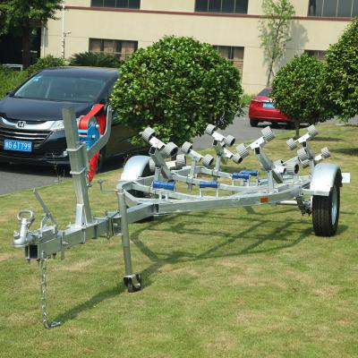 China Hot Dipped Galvanized Boat Trailer Jet Ski /Inflatable Boat Trailer Kit for sale