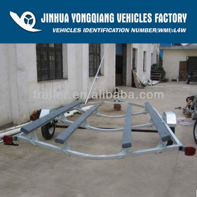 China High Quality Hot Dipped Galvanized Boat Trailer Pontoon Trailer for sale