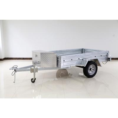 China Car Trailer 6X4 7X5 8X5 10X5 Box Dump Farm Car Service Trailer for sale