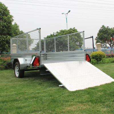 China Galvanized Truck Trailer Best Caged Utility Box Trailer For Sale for sale