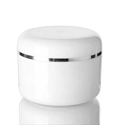 China Excellent Personal Care 100ml White PP Empty Jars For Lotions And Cream Cosmetic Containers Plastic Cream Jars for sale