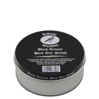 China Wholesale 250ml Cosmetic Packaging Round Metal Christmas Black Candle Tins Cosmetic Box Empty Cream Jar Aluminum Cans for sale