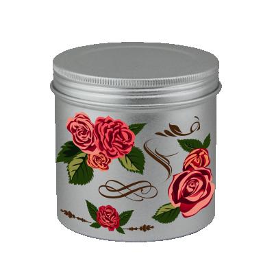 China Low MOQ Tin Containers Aluminum Cosmetic Cans Christmas Candle Round Tin Jars Empty Aluminum Metal Jars Boxed Food Box for sale