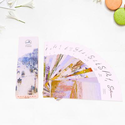 China WINPSHENG Best Wishes Europe Gift Bookmarks For Books Print 30pcs/box CMYK Paper Printing 4 Color Customer Vintage Europe Custom Logo for sale