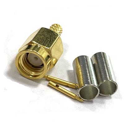 China Hot Selling RF SSMA Male Connector Adapter For RG174 RG316 Cable for sale