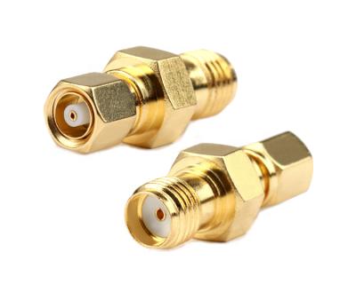 China RF Coax RF Connector Female To SMC Plug Connector Adapter For Antenna Gold Plated for sale