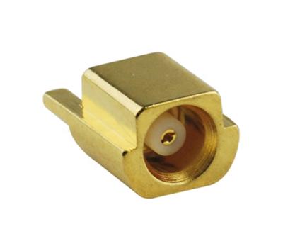 China RF Price Good Outdoor Coaxial Mount End Pitch RF Connector Straight SMT Connector MCX PCB Female Edge for sale