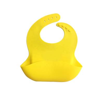 China Manufacturer BPA Free Customized Toddler Silicone Baby Antibacterial Feeding Bibs Logo Waterproof Easily Clean Soft for sale