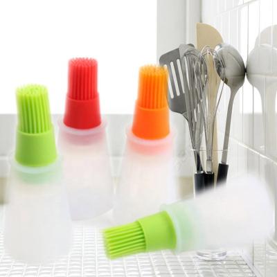 China Wholesale high quality and temperature resistant easily cleaned silicone kitchen oil brush for cooking for sale