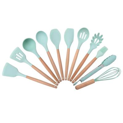 China Sustainable Kitchen Accessories Silicone Kitchen Utensil Set 11pcs/set Silicone Tools In Kitchen for sale