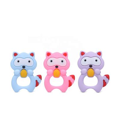 China Safe Eco - Friendly Easy To Hold Baby Teething Toy Soft BPA Free Silicone Teether for sale