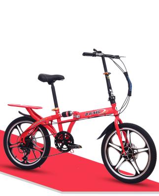 China Popular 20 inch folding adults bike suspension bicycle with front and rear disc brake from china for sale