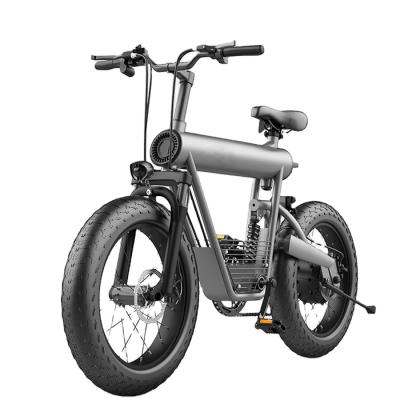 China Easy Price Electric Bicycle Disc Brake 48V 500W Carry Mountain Speed ​​Fat Tire Electric Mountain Bike for sale