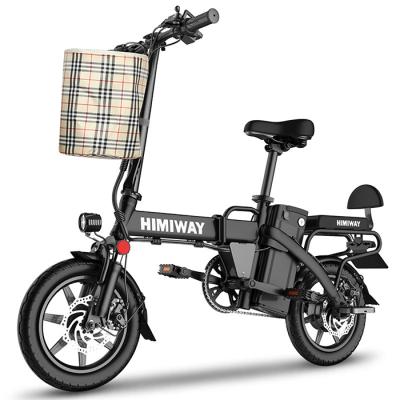 China Electric Folding Bike 350W 48V 25Ah Mini e-Bike Electric Bicycle 350W 48V 25Ah Long Range Electric Portable City Bike 14inch for sale