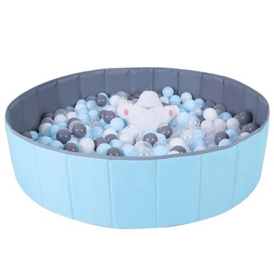 China Durable Kids Baby Pit Ball Pool Toddler Indoor Foldable Soft Around Pool 100CM Pit Kiddie Ocean Game Balls for sale