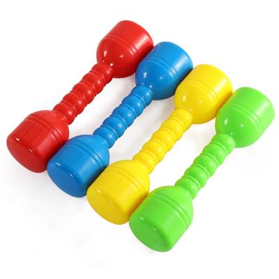 China Fitness Children Educate Exercise Sale Arm Muscle Toy Baby Household Fitness Morning Equipment Plastic Dumbbell for sale