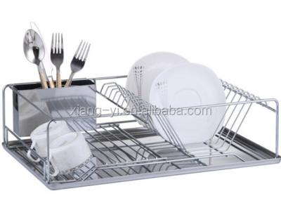 China Sustainable Single Row Stainless Steel Dish Rack With Tray And Cutlery Rack XY-A1150 for sale