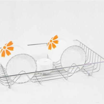 China Sustainable Designer Simple Single Layer Stainless Steel Dish Drying Rack for sale