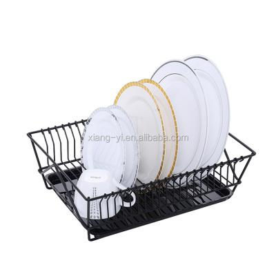 China New Viable Metal Wire Chrome Plated Dish Shelf Dish Drying Rack Iron Kitchen Storage Rack for sale