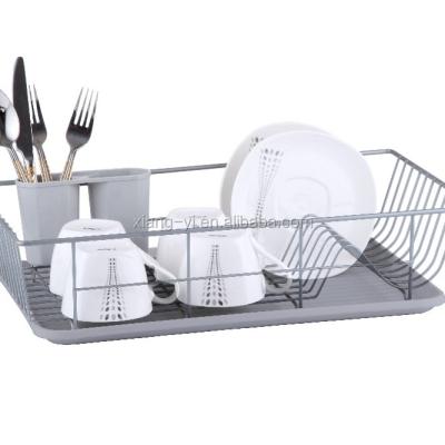 China Durable Chrome Plated Single Layer Dish Rack for sale