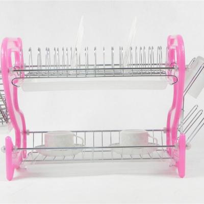 China Sustainable Multi-Layer Household Kitchen Countertops Single Dish Shelf Storage Rack for sale