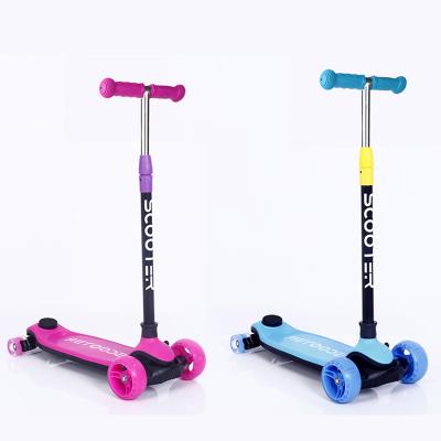 China 2021 Child's scooter four-wheeled instant pink multicolor blue new flash children's bicycles wholesale and retail optional for sale