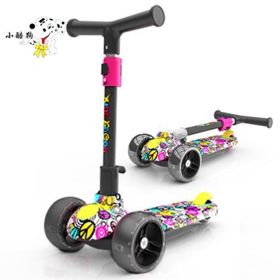 China 2021 Child Colorful Popular Flashing Children Scooter 3vthree Wheels Kids Scooter 3-6years for sale