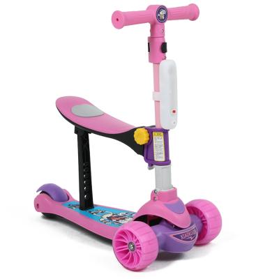 China Child Zhejiang Yongkang Foot Scooter 3 Wheels LED Light Scooter Children Motorcycle for sale