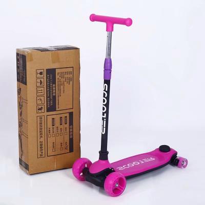 China Child Three Wheel Scooter New Kid Scooter With Led Light Board for sale