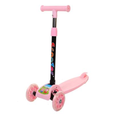 China Child manufacturer's direct selling gift children's scooter folding instant wheel four-wheel car 2-3-8 years old meter high one-legged for sale