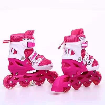 China 2020 High Quality Adjustable PVC Buckle Ice Skates For Kids for sale