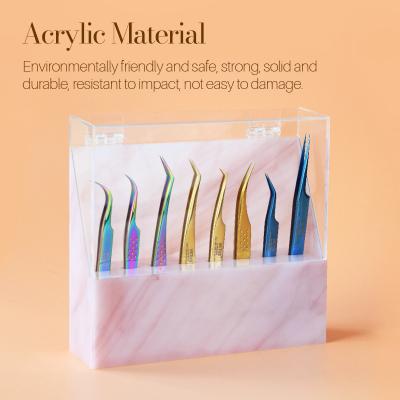 China Custom Private Label Lash Extension Logo Tweezers Fiber Tip Eyelash Tweezers BASE Eyelash Extension Stainless Steel Printing for sale