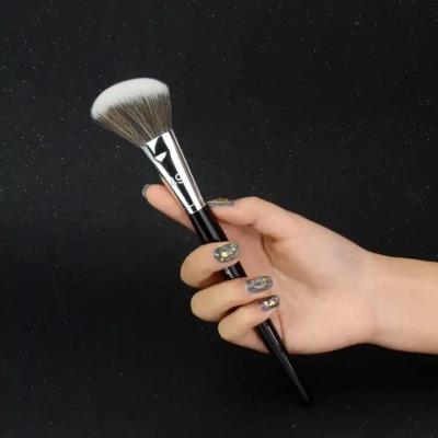 China Wholesale Private Label Makeup Brush Set Custom Made Porcelain Powder Eyeshadow Smudge Brush Black Brush for sale