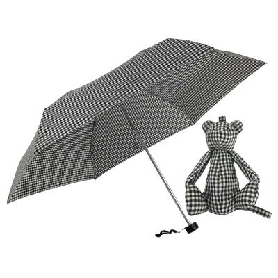 China Contemporary Wonderain Brand 19inch Bear Shape Five Times Mini Pocket Umbrella for sale